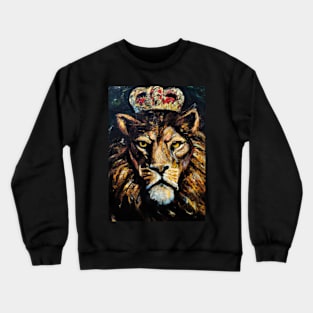 Lion with Crown Crewneck Sweatshirt